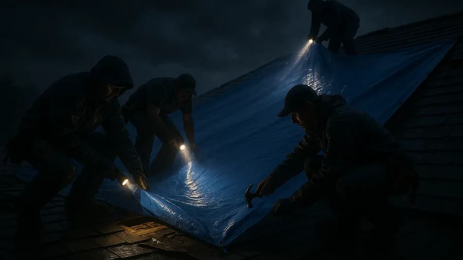 Emergency roofing service