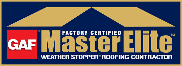 GAF Master Elite Factory Certified Roofing Contractor badge