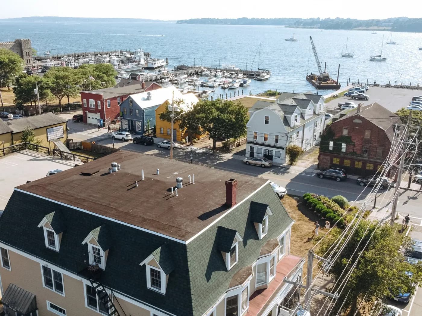 Coastal Victorian home roof replacement near the harbor — Rhode Island