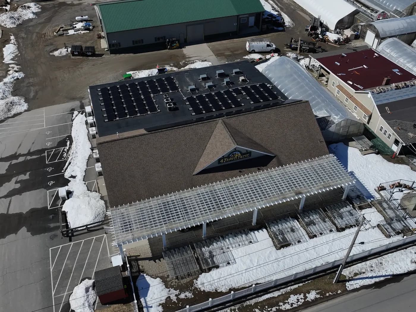 Commercial roof replacement in winter conditions — Massachusetts